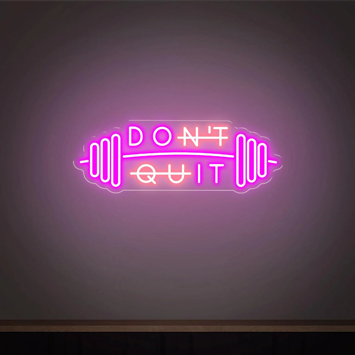 Don't Quit Neon Sign, Custom Home Gym Decor Neon Sign,Gym Motivational Quotes Wall Fitness Decor ,Personalized Business Sign