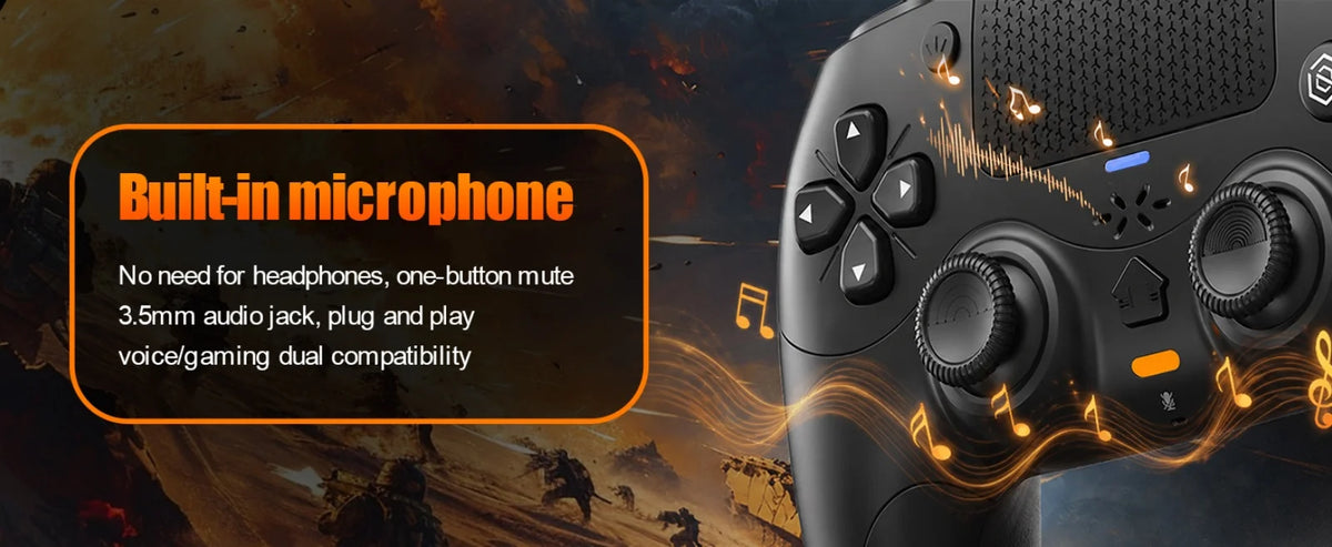 Gamepad For Playstation 5 PS5/PC, Wireless Controller W/Adaptive Triggers Haptic Feedback Dual Shock Linear Motor Game Controle