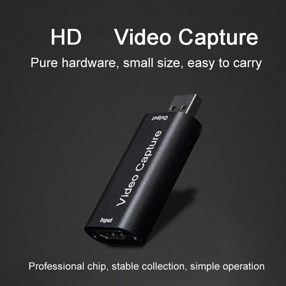 4K Video Capture Card USB 3.0 USB2.0 HDMI-compatible Grabber Recorder for PS4 Game DVD Camcorder Camera Recording Live Streaming