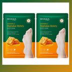 Vitamin E Foot Mask Manuka Honey Nourishing Long-lasting Moisturizing Hydrating Exfoliating Remove Dead Skin Foot Skin Care