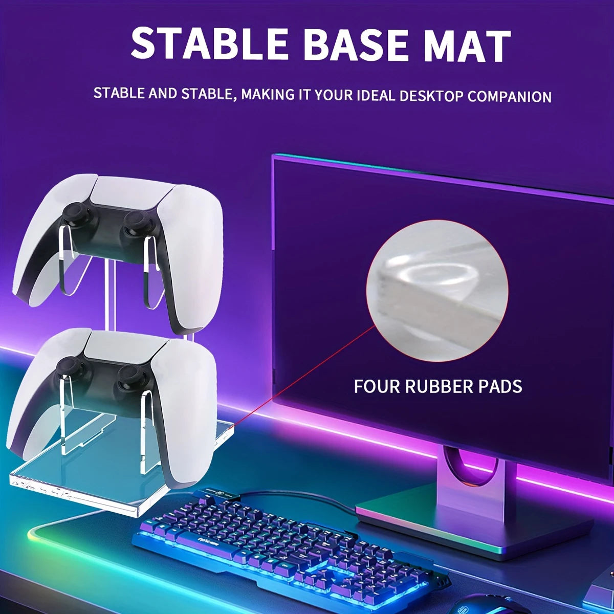 Game controller double-layer universal bracket