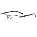 Semi-Rimless Steampunk Shortsighted Prescription Glasses Women Men Anti Blue Rays Computer Myopia Spectacles 0 -0.5 -0.75 To -6