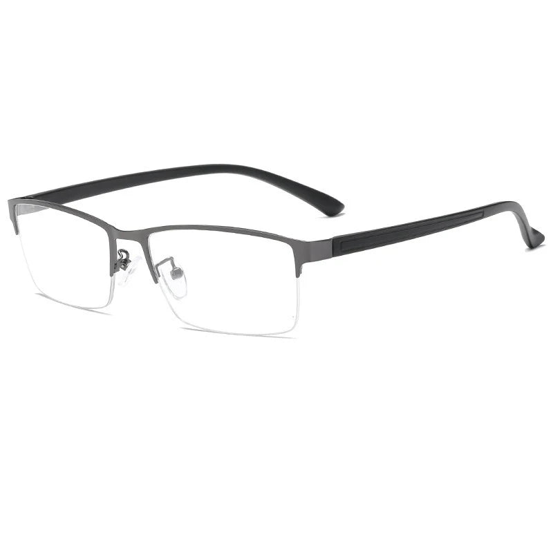 Semi-Rimless Steampunk Shortsighted Prescription Glasses Women Men Anti Blue Rays Computer Myopia Spectacles 0 -0.5 -0.75 To -6