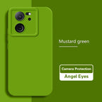 Durable Matte Angel Eyes Case for Xiaomi 13T 13 T Pro Shockproof Soft Square Liquid Silicone Original Mi13T 13TPro 5G Back Cover