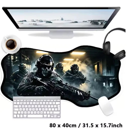Extremely Gaming Mouse Pad Laptop Pad Oversized Office Desk Mat Dark Wind Non-Slip Lock Edge Thickened Soft Mats