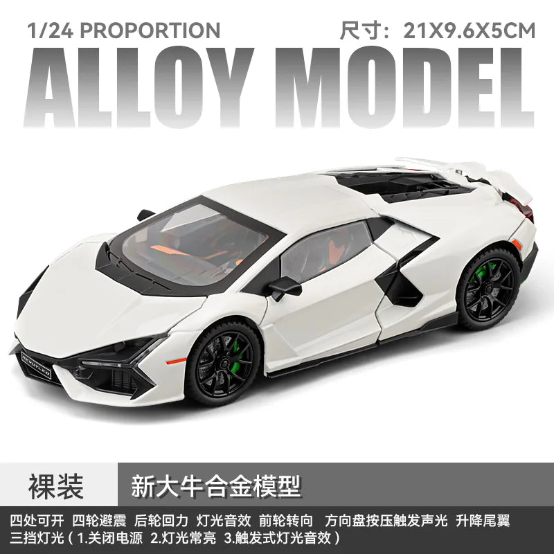 1:24 Lamborghini Revuelto Super Sports Car Alloy Metal Diecast Model Car Ornament Decoration Collectibles Kids Toy Birthday Gift
