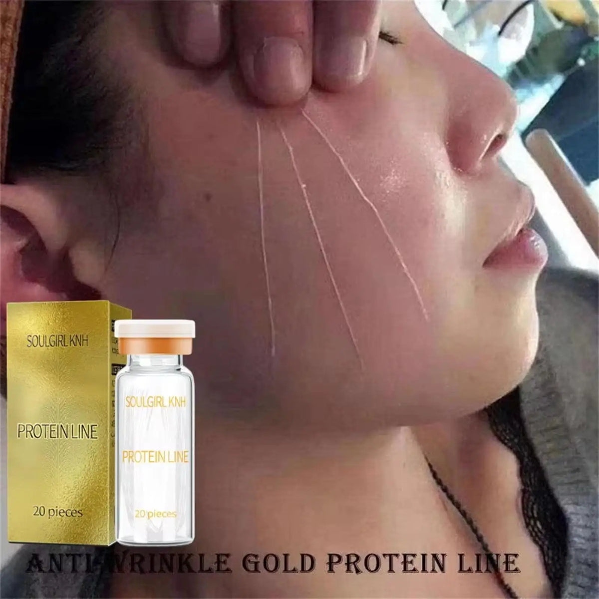 Instant Collagen Protein Threads Lifting Firming Absorbable Face Filler Anti-aging Deep Repair Fade Fine Lines Korean Skincare