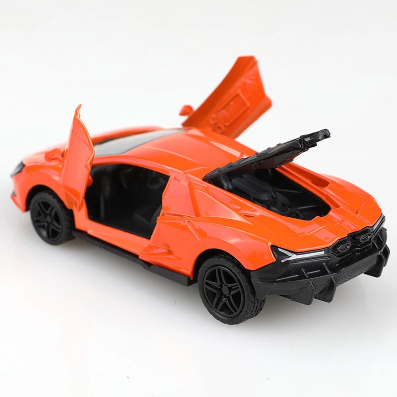 1:43 scale replica of the SVJ pullback alloy car model, children's toy, die-cast metal, pullback function.