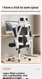 Ergonomic Home Office Chair, Comfortable Desk Chair for Students with Back Support, Long Sitting Study Chair