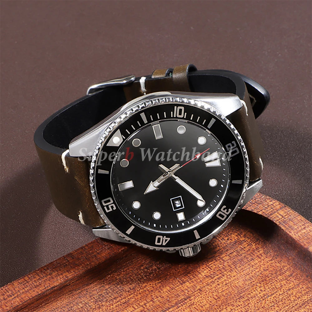 18mm 20mm 22mm Vintage Oil Wax Leather Watchband 19mm 21mm 24mm Universal Stitching Cowhide Strap for Seiko for Omega Watch Band