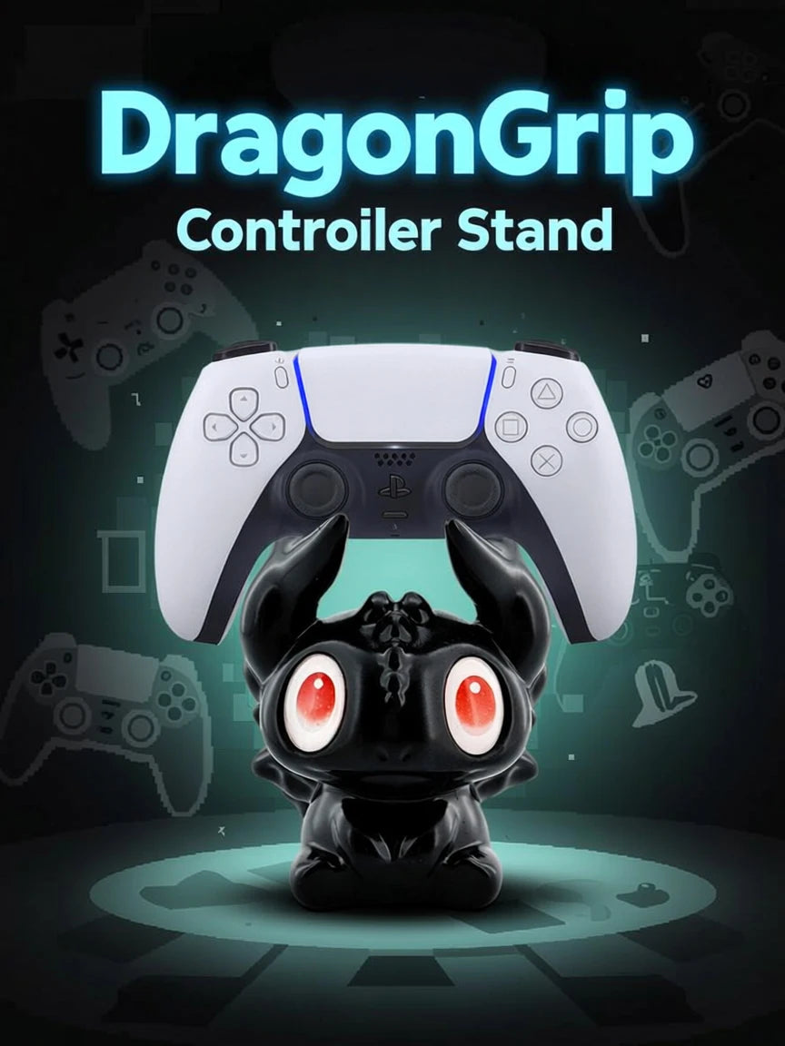 Cute Dragon Game Controller Stand – Universal Holder for PS Xbox Switch PC Gamepad | Funny Gaming Desk Ornament Gamer Gift Decor