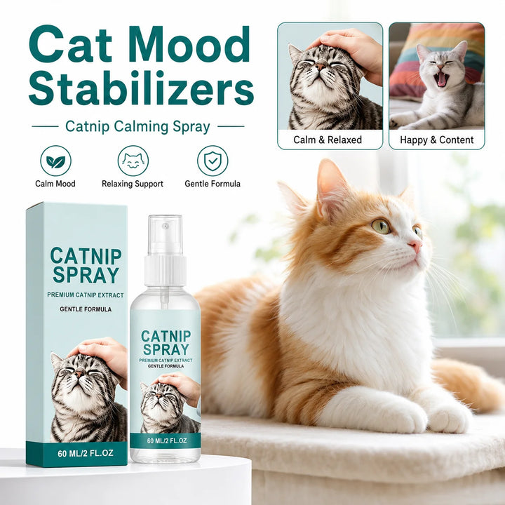 Long Lasting Cat Repellent Spray 120ml Non-Toxic Formula for Furniture Carpets Prevent Urine Marking Indoor Odor Neutralizer