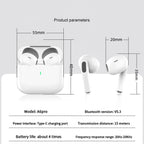 New Air Pro True Wireless Bluetooth Earphones Headphones HiFi Sound Low Latency ANC Noise Reduction Earbuds for IPhone Android
