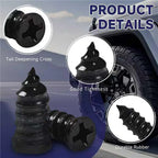 Spiral Tire Repair Plugs Rubber Screw Nails Puncture Patch Kit Quick Fix for Car Motorcycle Bike Vacuum Tires Tubeless