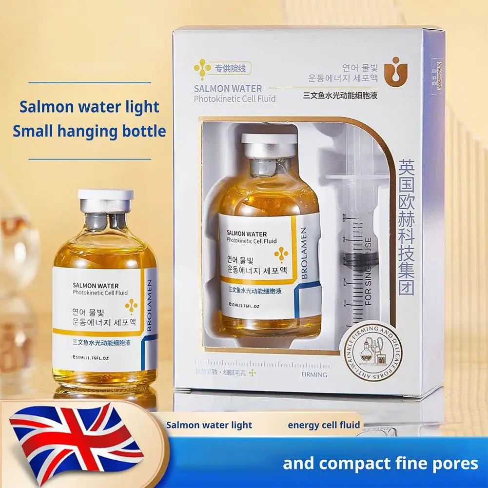 PDRN Salmon Dna Ampoule Rejuvenation Essence Nourishing Repair Smooth Shrink Pore Moisturizing Lotion Skin Hydration Fiming