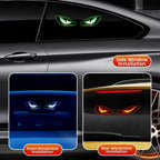 KEVANLY Solar Power Car Demon Eye Light Cool Flashing Warning Light Dynamic Safety Vehicle Signal Lights Universal
