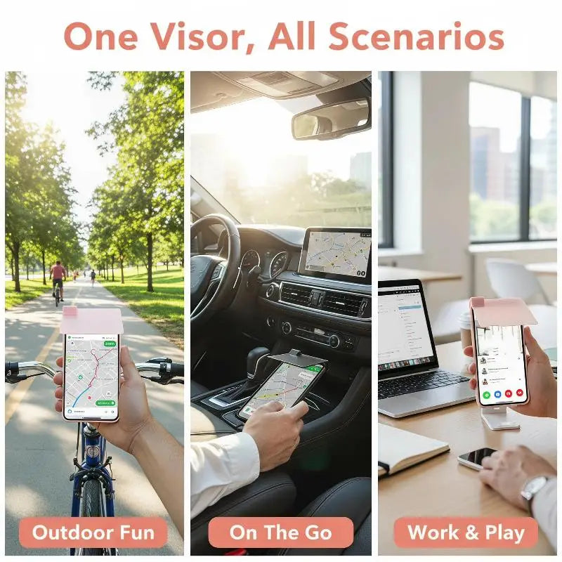 1Pcs Mobile Phone Accessories Enhances Screen Visibility In Strong Light Reduce Sunlight Reflection Mobile Phone Sunshade