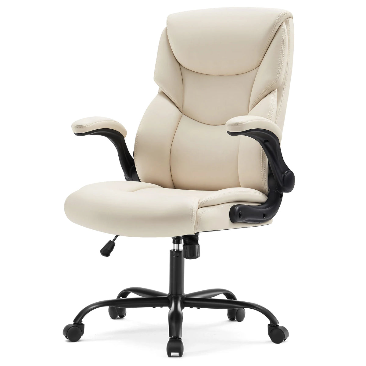 MCQ Ergonomic PU Leather Gaming Office Chair with Flip-up Armrest Swivel Rolling Adjustable Racing Chair For Office Furniture