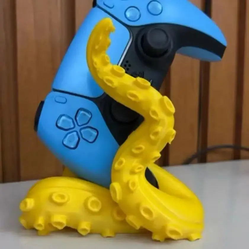 3D Printed Octopus Game Controller Stand Suitable for PS5 Controllers Desktop Stand Holiday Gift Home Decor Statue Ornament