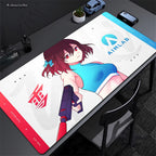 Anime Mask Girl Mouse Pad YUki Aim Gaming Speed Mouse Mat Game Premium Mousepad Gamer E-Sports Desk Mat Computer Keyboard Mats
