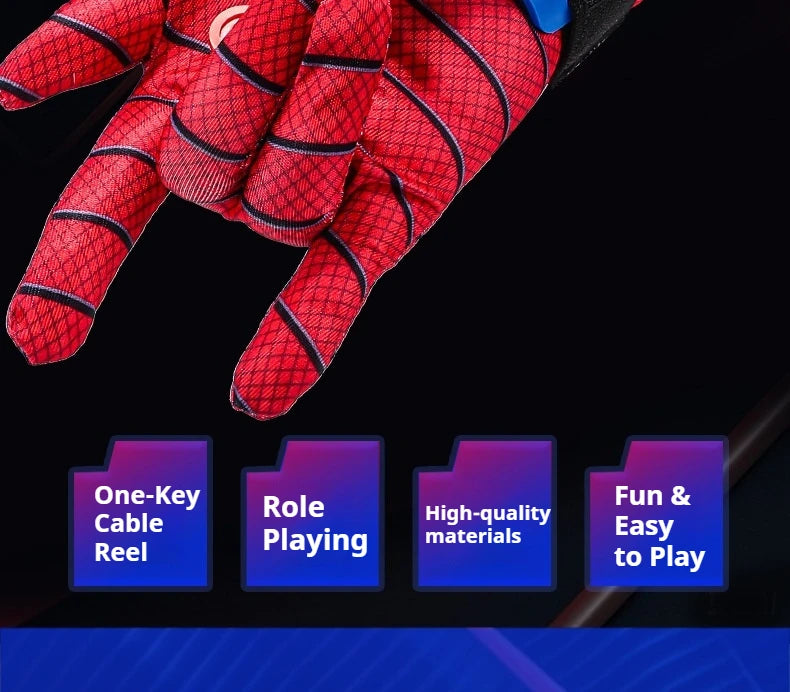 New Spider Cobweb Launcher Toys Silk Web Shooters Cosplay Model Manga Wrist Webshooter Gloves Accessories Props Gift for Fans