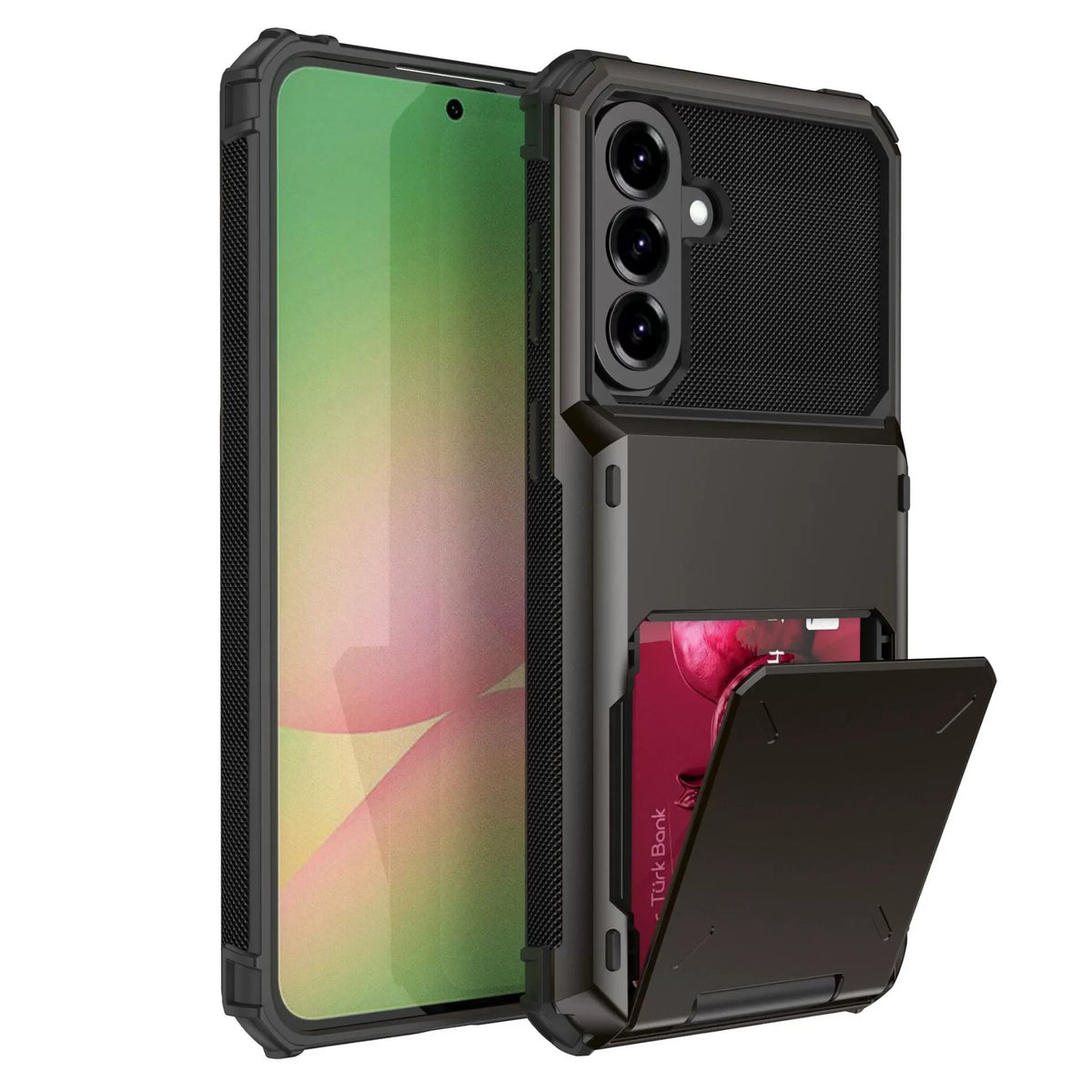 For Samsung Galaxy A37 Samsung A57 A56 A36 A26 A17 Card Holder Case Heavy Duty Wallet Hidden Flip Slot Protective Phone Cover