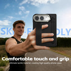 For Apple iPhone Duo Case With Stylus Pen Holder Stylus Screen Protector Camera Stand Wristband Hinge Protection Phone Cover