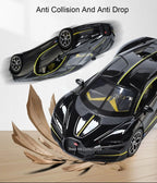 1:32 Atlantic Tourbillon Car Model Alloy Diecast Toys Doors Opened Sound Light Pull Back Miniature Models Office Table Ornaments