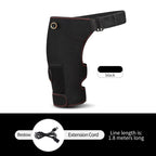 Cordless Heated Hip Support Brace with Massager Relief Lower Back Hip Heating  Massage Support Hips Muscle Relaxation