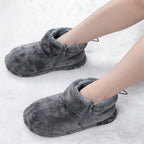 USB Heater Foot Shoes Plush Warm Electric Slippers Comfortable Feet Heated Shoes Electric Heated Shoes for Men Women