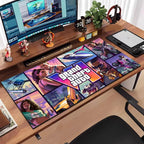 Game G-gta 6 Mouse Pad Large Anti-Slip Rubber Gaming MousePad Durable Desk Pad Thick Seam Edge Suitable For Office And Gaming