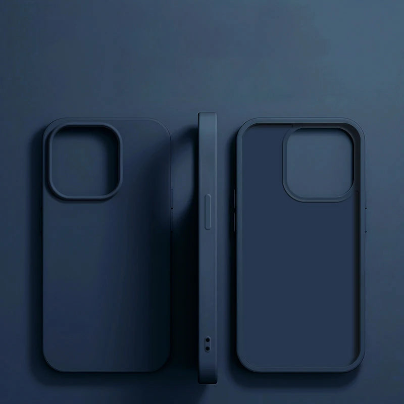Luxury Liquid Silicone Phone Case for APPLE iPhone 18 13 12 14 15 16 Pro Max Cases for iPhone 17 Pro Shockproof Protector Cover