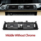 LHD RHD Car Front Rear Air Conditioning Chromed AC Vent Grille Outlet Cover Panel For BMW 5 Series F10 F11 F18 520i 523i 525i