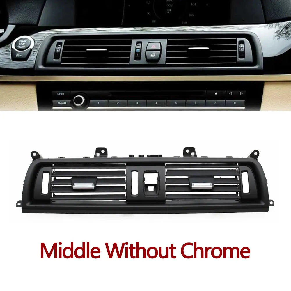 LHD RHD Car Front Rear Air Conditioning Chromed AC Vent Grille Outlet Cover Panel For BMW 5 Series F10 F11 F18 520i 523i 525i