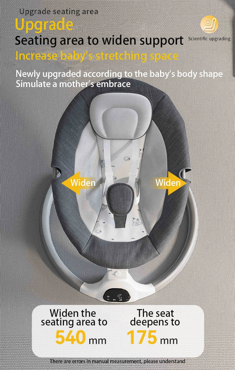 Baby Electric Rocking Chair Cradles Coax Baby  Luxury Electric Swing Shaker Recliner Comfort Chair  0-3 Years Old Baby Bed