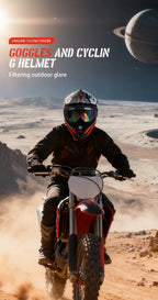 Off Road Motorcycle Helmet Rally Downhill Full Helmet Riding with Goggles Suitable for All Seasons for Men Women and Children