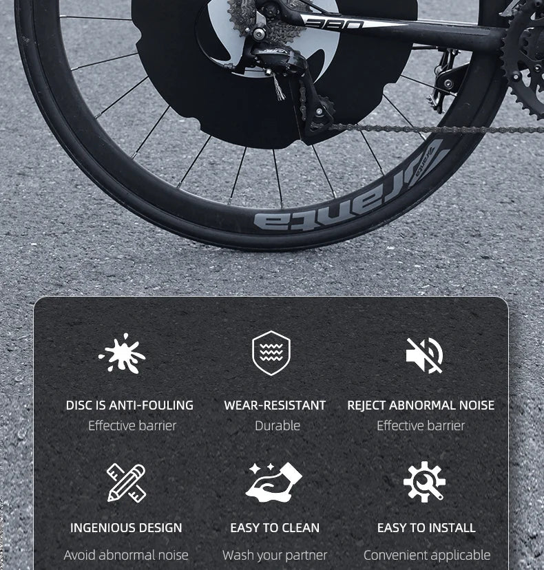 Anti-fouling Motorcycle Washing Disc Brake Cleaning Protection Cover Ultralight Bicycle Washing Disc Guard Bike Accessories