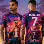 2026 Hot Games GTA 6 Print Football Jerseys For Men No.7 Football Jerseys Hawaii Beach Sports Tshirt GTA 6 T-shirts Man Jerseys
