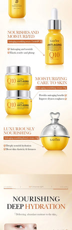 Coenzyme Q10 and Vitamin E Anti-Aging, Anti-Wrinkle, and Moisturizing Skincare Set