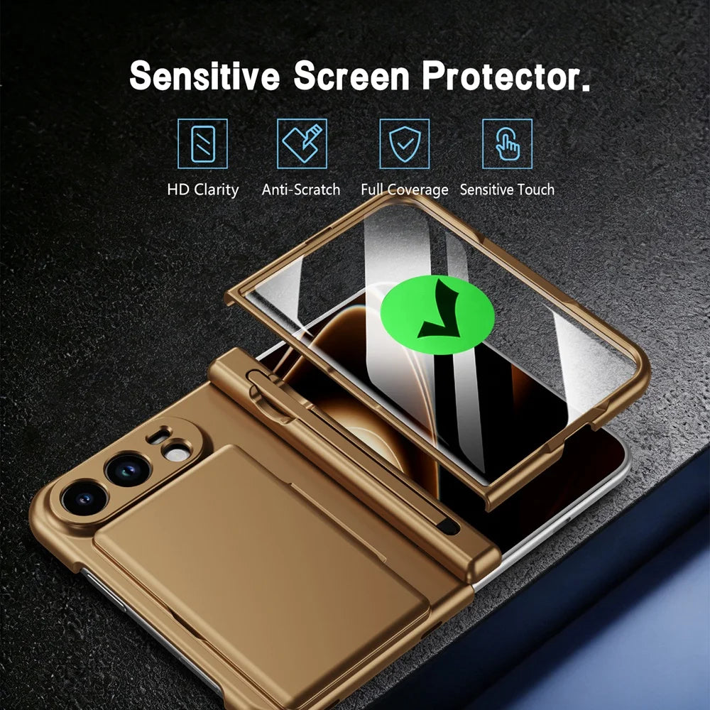 iPhone Duo Case With S Pen Holder Card Wallet Hinge Screen Protector And Stand