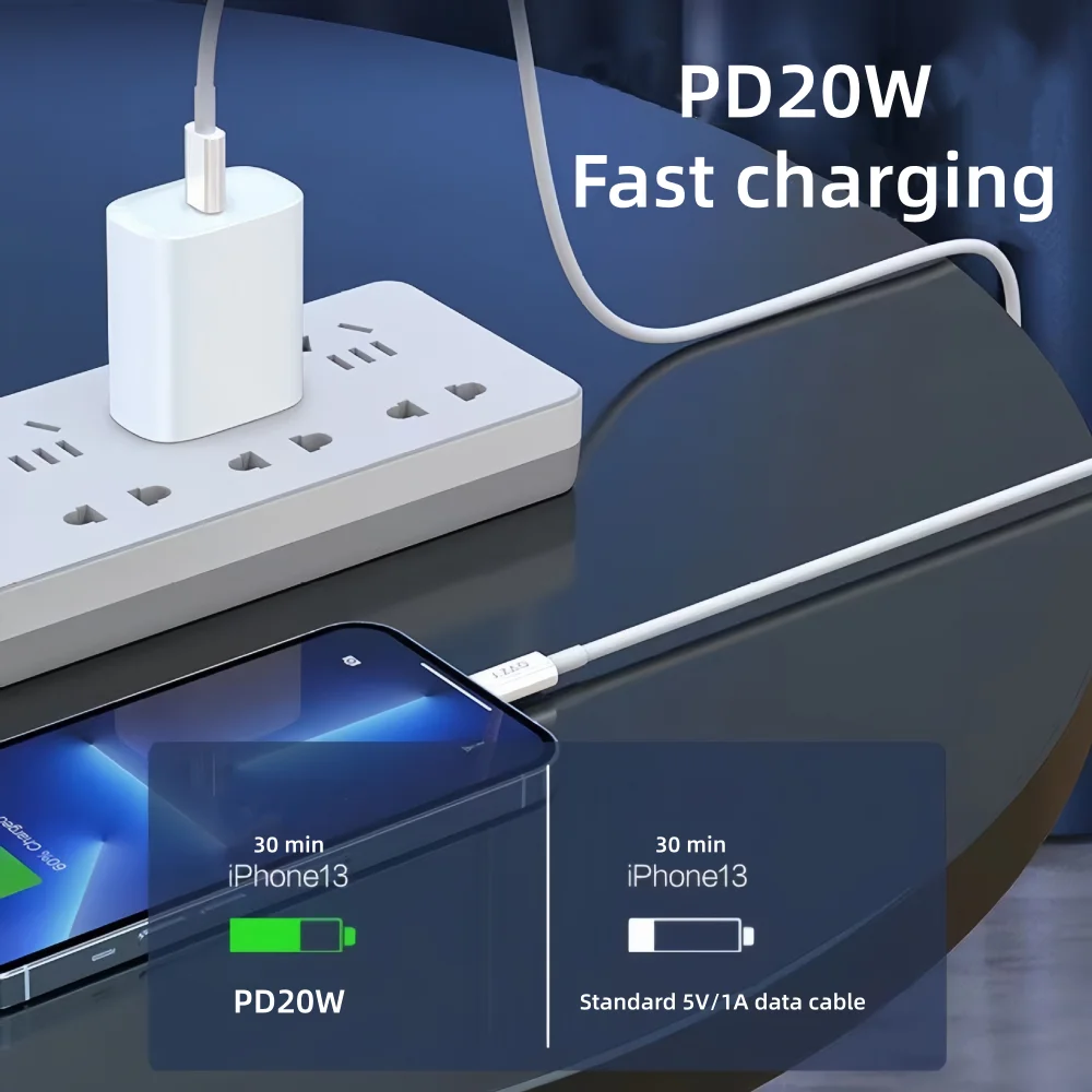 PD 20W Fast Charger Cable For iphone 14 13 12 11 Pro Max X XS XR 8 7 6 6S Cell Phone Charger Charging Cable Accessories Line