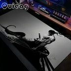 XXL Large Anti-Slip Rubber Mouse Mat One Piece Roronoa Zoro Gaming Mouse Pad Stitched Edge Desk Mat for PC Gamer Keyboard Laptop