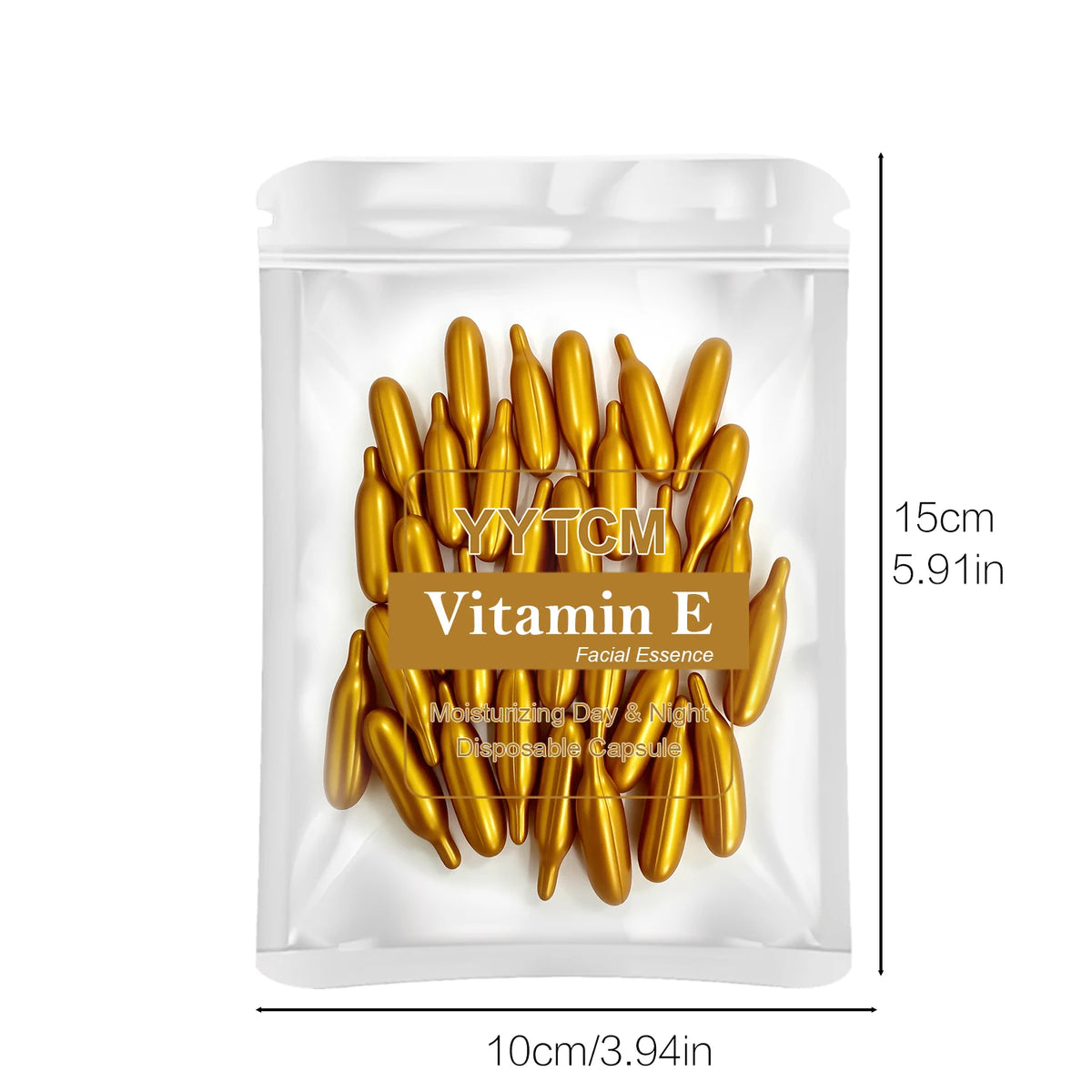 Vitamin E Serum Capsules, Single-Use Essence Capsules, Hydrating and Moisturizing Facial Skin 30/40/50/60/90/120/180 Count