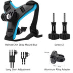 Motorcycle Helmet Chin Strap Mount for GoPro Hero 13 12 11 10 9 8 DJI Osmo Insta360 SJCAM SJ4000 AKASO Action Camera Accessories