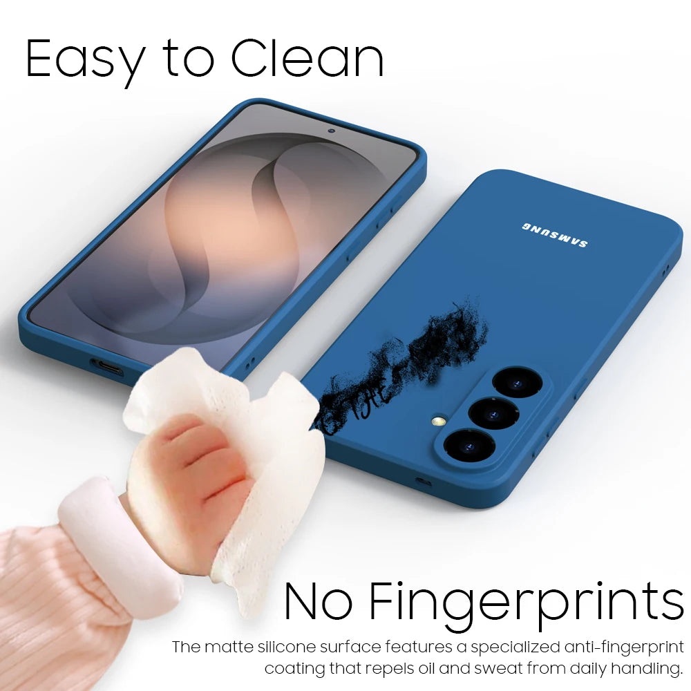 For Samsung Galaxy S26 S25 S24 S23 Ultra Plus FE A57 A37 A17 A56 A36 A16 A55 A35 A15 Case Liquid Silicone Phone Back Cover Funda