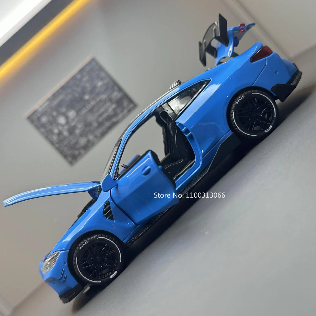 1/32 Scale M4 Alloy Car Models Metal Diecast Toys Vehicle with Simulation Sound and Light Sport Car Toys for Kids Birthday Gifts