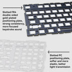 AJAZZ AK980 98% Mechanical Keyboard Gasket Mount Hot Swappable Wireless RGB Multi-Layer Foam Dampening PBT Keycaps