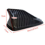 Universal Carbon Fiber Look Car Roof Top Mount Shark Fin Aerial Antenna Toppers Auto Radio AM FM Antenna Signal Amplifier Aerial