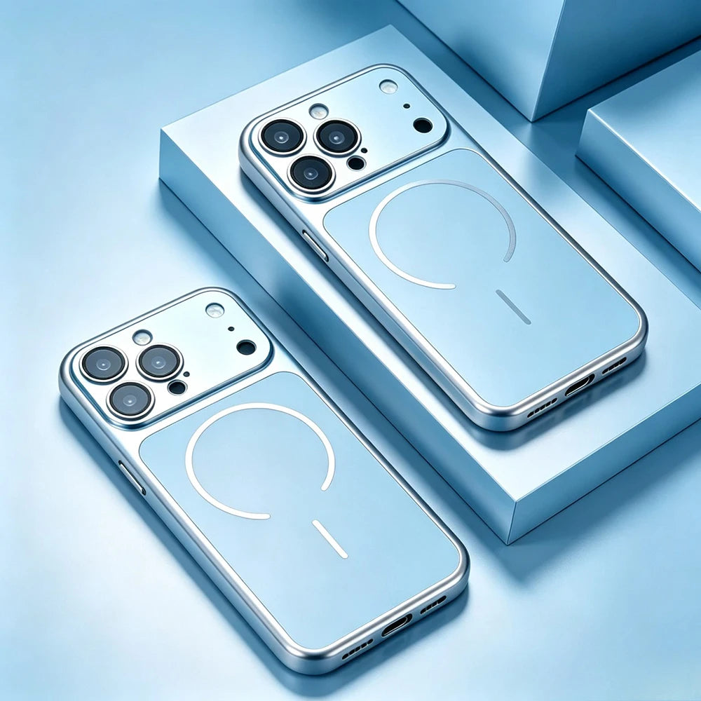 Luxury Matte Hard PC Shockproof for MagSafe Wireless Charge Case for IPhone 18 17 17Air 16 15 14 13 Pro Max Protection Cover