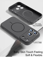 Magnetic Original Liquid Silicone For Magsafe Phone Case For iPhone 18 17 16 15 14 13 Pro Max 16 Plus 17Air Skin Feel Soft Cover